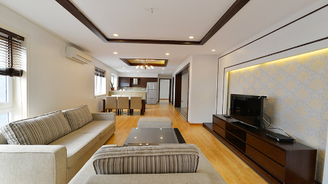 Modern 03 bedrooms apartment for rent in Ho Ba Mau lake Hanoi