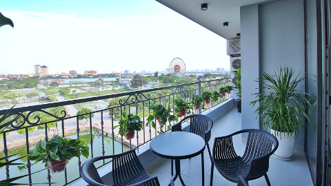 Fabulous balcony 2 bedroom apartment in Trinh Cong Son, Tay Ho