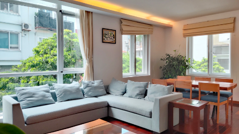 Garden view and full of daylight 02 bedroom apartment for rent in Tay Ho