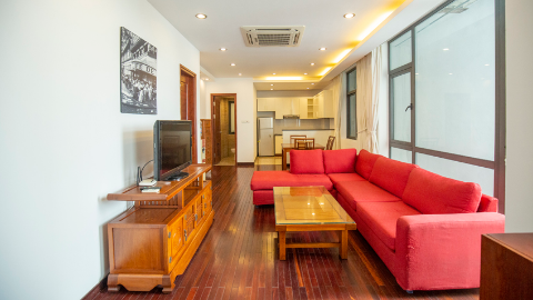 Lakeview with balcony 02 bedroom Duplex apartment for rent in Tay Ho