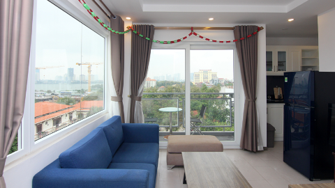 rooftop modern 1 bedroom apartment in Dang Thai Mai for rent