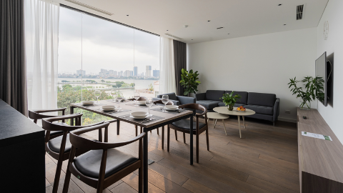 spacious with modern style 02 bedroom apartment for rent in Tay Ho