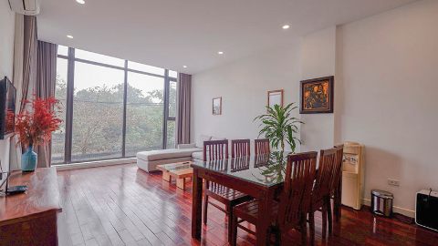 Green view and balcony 02 bedroom apartment for rent in Tay Ho