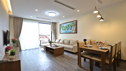 Big balcony with large space 01 bedroom apartment for rent in Tay Ho, West lake