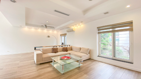 Modern furniture with open view 02 bedroom house in Tay Ho for rent