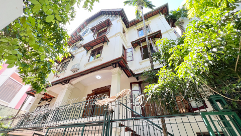 Elegant French Colonial Villa for Rent at To Ngoc Van,Tay ho, Hanoi