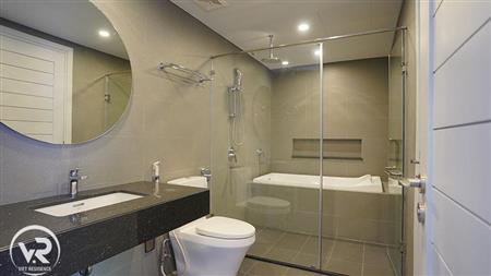 Bathroom with bath tub and shower