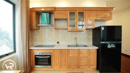 Kitchen with built-in oven