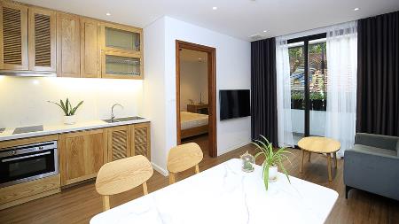 Reasonable priced 01 bedroom apartment for rent in Tay Ho, dishwasher