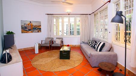 Reasonable Price French Style 4 Bedroom House For Rent in Tay Ho - Tu Hoa St with Courtyard