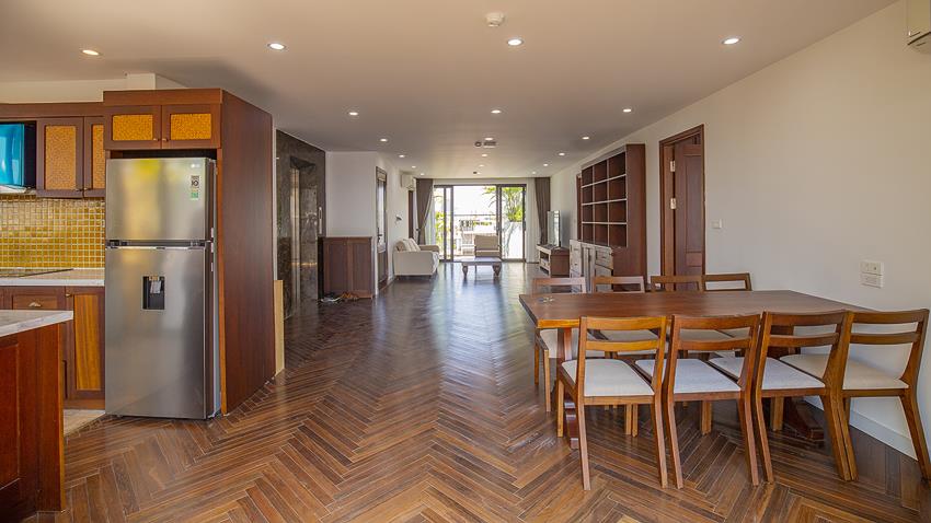 Filled Up With Natural Light 3-Bedroom Top Floor Apartment in Tranquil Lane, Tay Ho