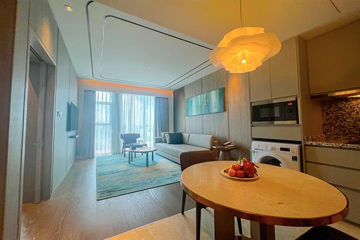 Luxurious 60 sqm 1-Bedroom Apartment for Rent at Fraser Suites, 51 Xuan Dieu Rd