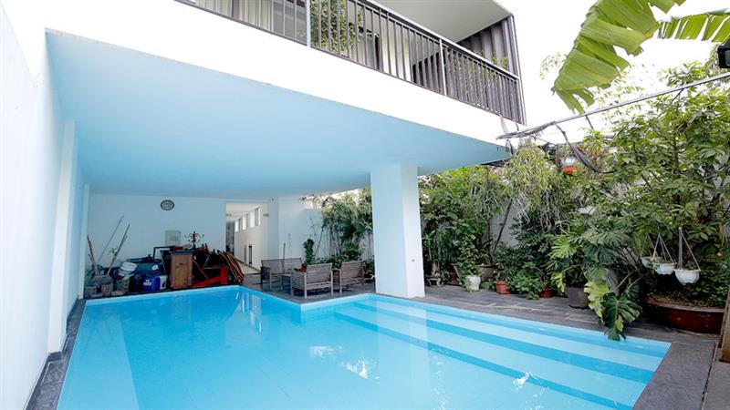 Swimming pool 03 bedroom apartment for rent in Tay Ho