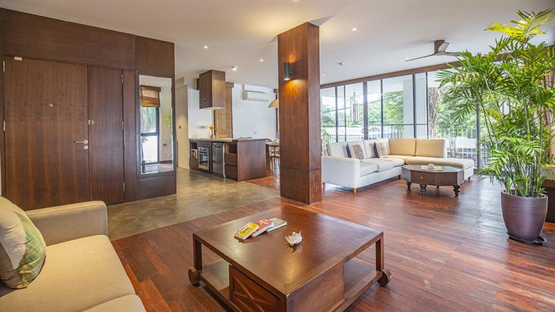 Tranquil Indochine-Style 3-BR Apartment for Rent with Mesmerizing West Lake View