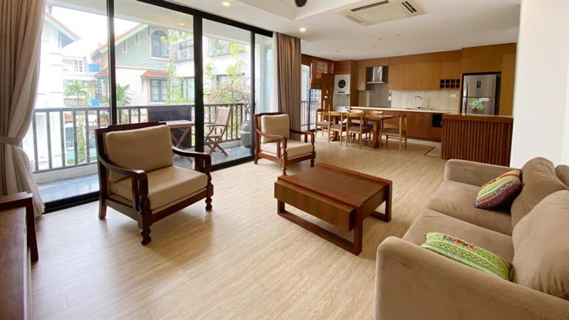 Calm 3 bedrooms apartment for rent on a quiet location in Tay Ho