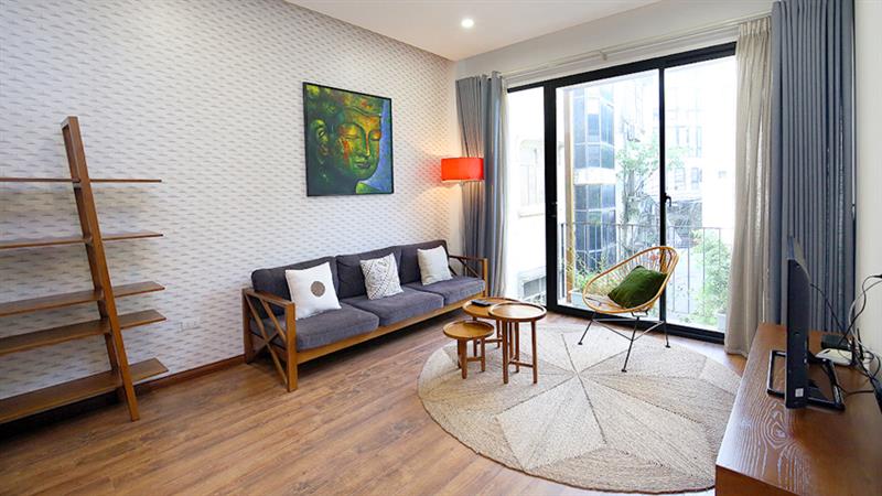 Homey bright 2 bedroom apartment in To Ngoc Van, Tay Ho for rent