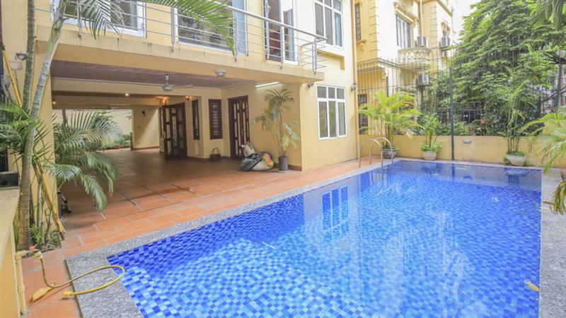 Rental best Tay Ho 4 bedroom villa with pool and big yard