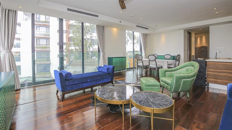 Splendid classy 3 bedrooms apartment for rent in Xuan Dieu - Westlake