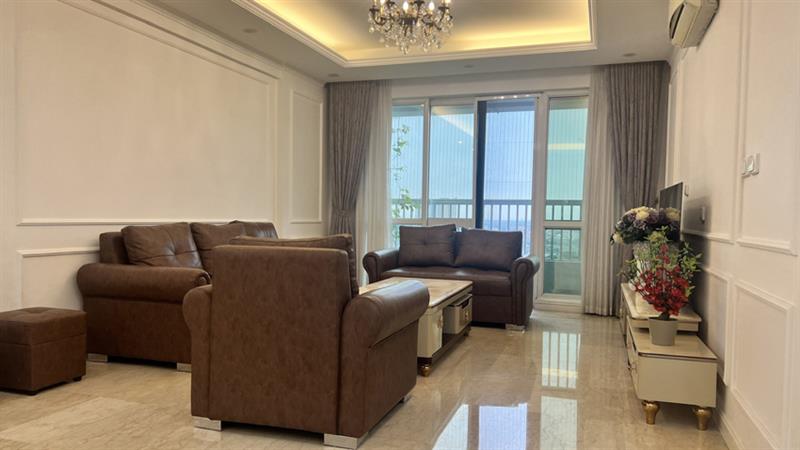 Modern furnished 3+ bedroom apartment for rent P1 tower Ciputra Hanoi with golf view