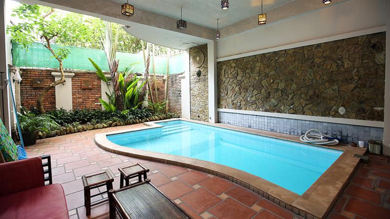 Stunning 4-Story House for Rent with Pool in Tranquil To Ngoc Van Alley